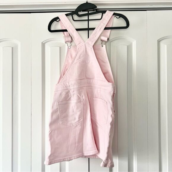 NWT J. Crew Crewcuts Girls Denim Jumper Jean Overall Dress in Pink - Picture 5 of 8